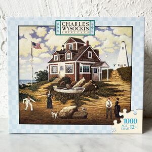 Charles Wysocki A Delightul Day on Sparkhawk Island 1000 Piece Puzzle - Complete